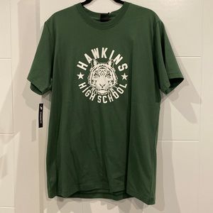 Nike x stranger things collab hawkins high school t shirt mens size L